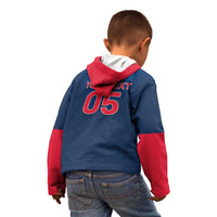 Custom Thailand Football Kid Hoodie Go Champions - Wonder Print Shop