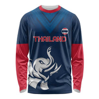 Custom Thailand Football Long Sleeve Shirt Go Champions - Wonder Print Shop