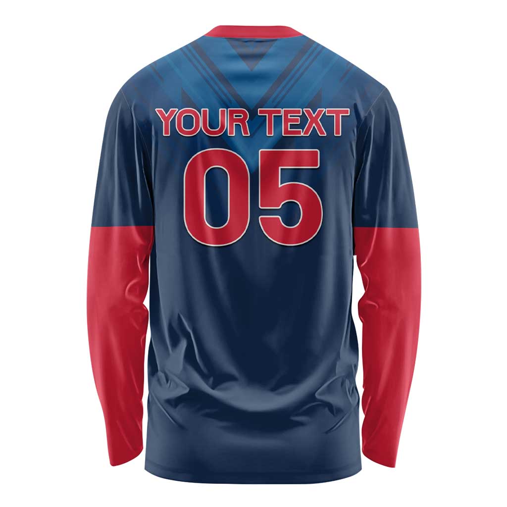 Custom Thailand Football Long Sleeve Shirt Go Champions - Wonder Print Shop
