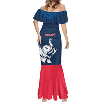 Custom Thailand Football Mermaid Dress Go Champions - Wonder Print Shop