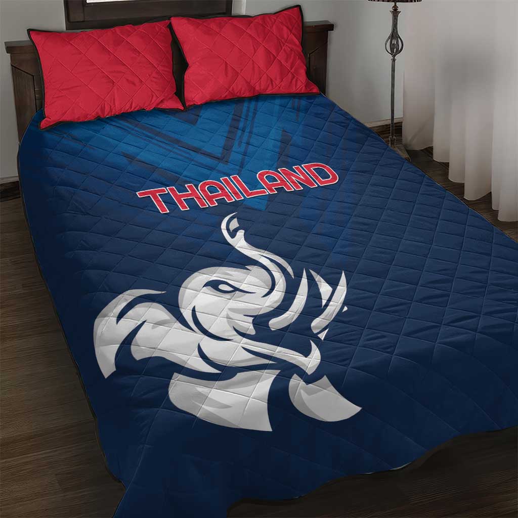 Thailand Football Quilt Bed Set Go Champions - Wonder Print Shop