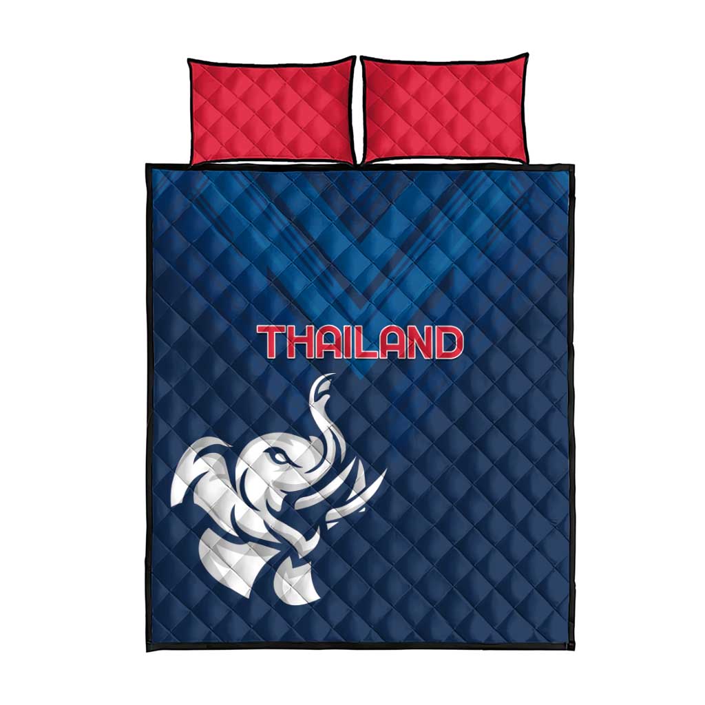 Thailand Football Quilt Bed Set Go Champions - Wonder Print Shop