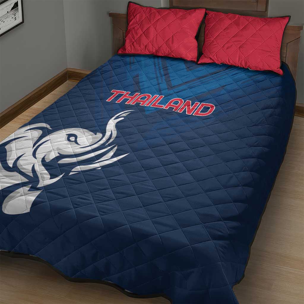 Thailand Football Quilt Bed Set Go Champions - Wonder Print Shop