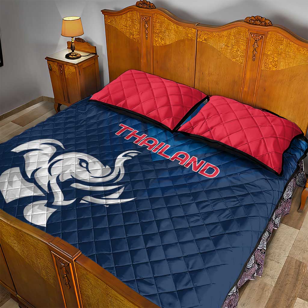Thailand Football Quilt Bed Set Go Champions - Wonder Print Shop