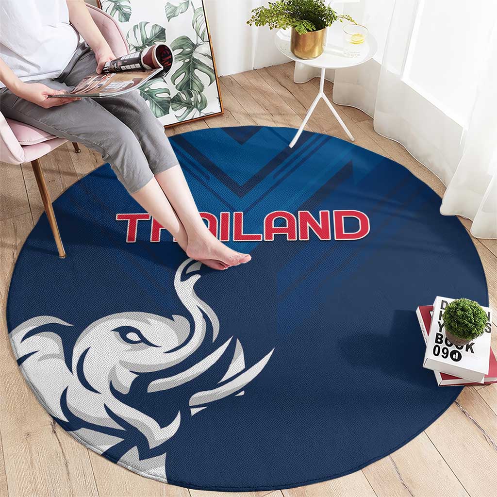 Thailand Football Round Carpet Go Champions - Wonder Print Shop