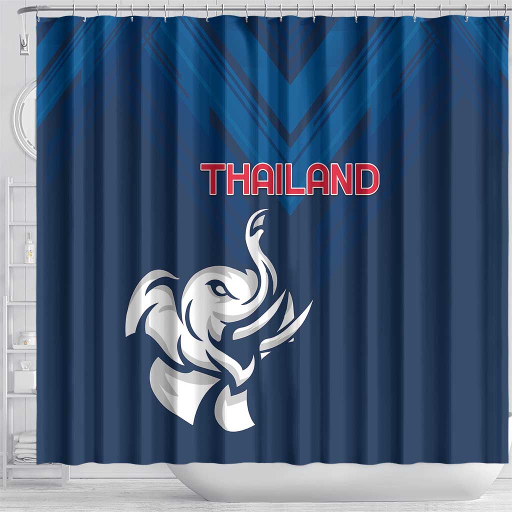 Thailand Football Shower Curtain Go Champions - Wonder Print Shop