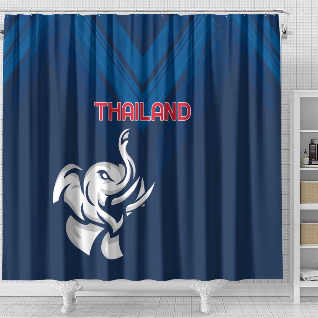 Thailand Football Shower Curtain Go Champions - Wonder Print Shop