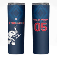 Custom Thailand Football Skinny Tumbler Go Champions - Wonder Print Shop