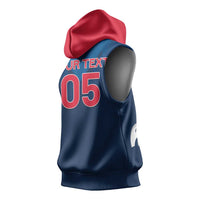 Custom Thailand Football Sleeveless Hoodie Go Champions - Wonder Print Shop