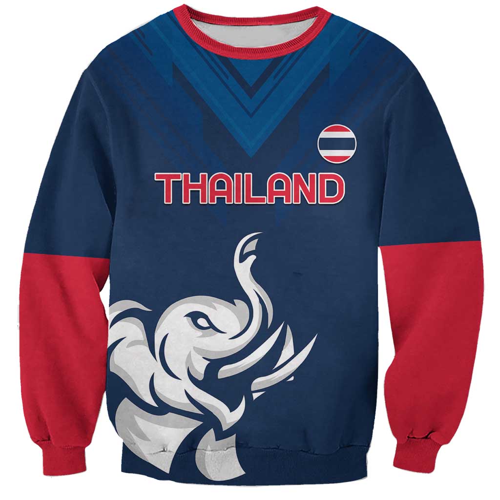 Custom Thailand Football Sweatshirt Go Champions - Wonder Print Shop