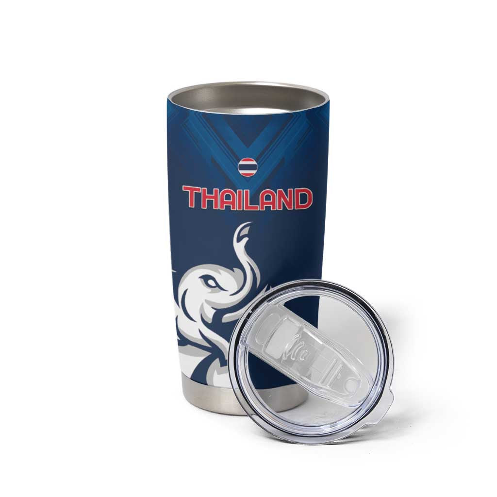 Custom Thailand Football Tumbler Cup Go Champions - Wonder Print Shop