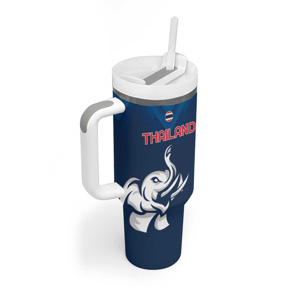 Custom Thailand Football Tumbler With Handle Go Champions - Wonder Print Shop