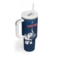 Custom Thailand Football Tumbler With Handle Go Champions - Wonder Print Shop