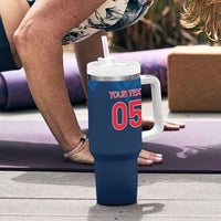 Custom Thailand Football Tumbler With Handle Go Champions - Wonder Print Shop