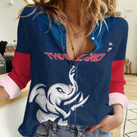 Custom Thailand Football Women Casual Shirt Go Champions - Wonder Print Shop