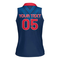 Custom Thailand Football Women Sleeveless Polo Shirt Go Champions - Wonder Print Shop