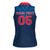 Custom Thailand Football Women Sleeveless Polo Shirt Go Champions - Wonder Print Shop