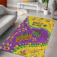 Mardi Gras Is In Our Soul Area Rug Glitter Style