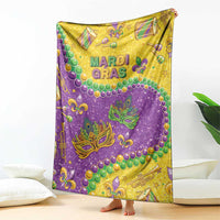 Mardi Gras Is In Our Soul Blanket Glitter Style