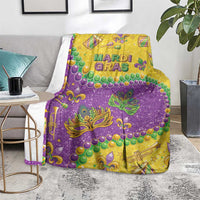 Mardi Gras Is In Our Soul Blanket Glitter Style