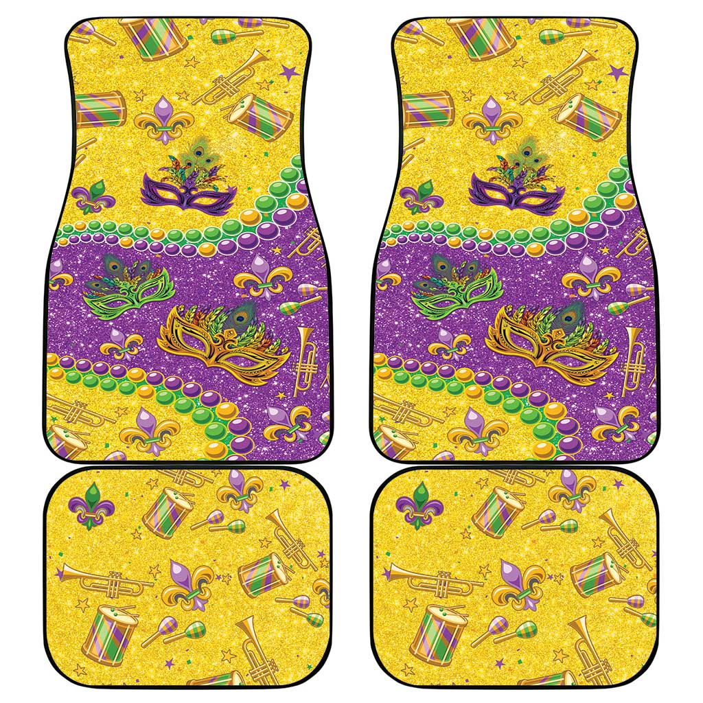 Mardi Gras Is In Our Soul Car Mats Glitter Style