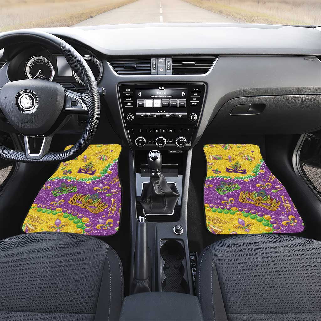 Mardi Gras Is In Our Soul Car Mats Glitter Style