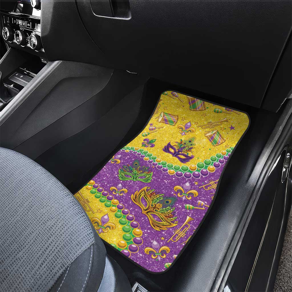 Mardi Gras Is In Our Soul Car Mats Glitter Style
