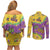 Mardi Gras Is In Our Soul Couples Matching Off Shoulder Short Dress and Long Sleeve Button Shirt Glitter Style