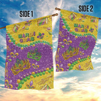 Mardi Gras Is In Our Soul Garden Flag Glitter Style