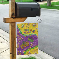 Mardi Gras Is In Our Soul Garden Flag Glitter Style