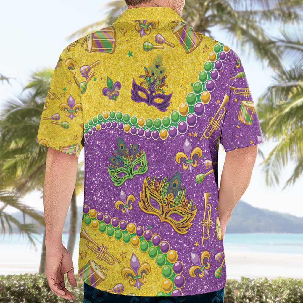 Mardi Gras Is In Our Soul Hawaiian Shirt Glitter Style