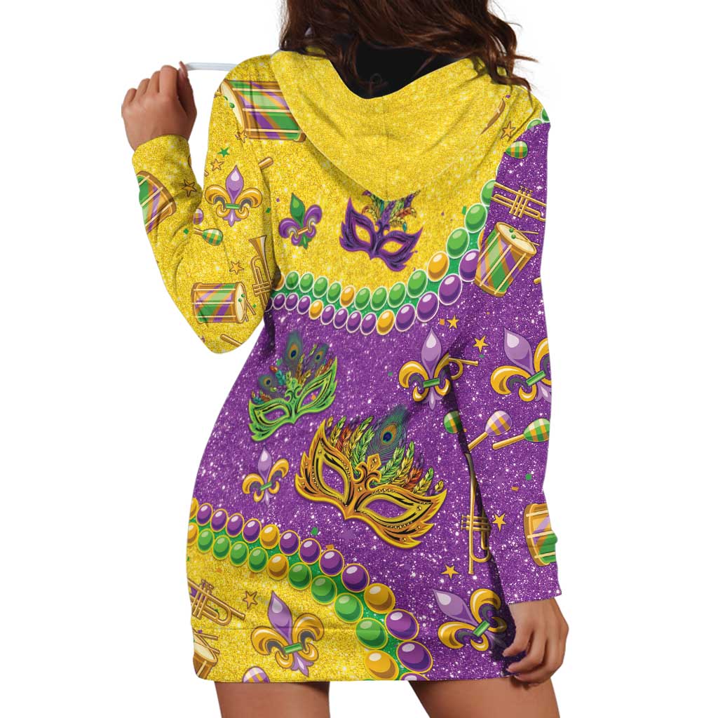 Mardi Gras Is In Our Soul Hoodie Dress Glitter Style