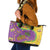 Mardi Gras Is In Our Soul Leather Tote Bag Glitter Style