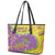 Mardi Gras Is In Our Soul Leather Tote Bag Glitter Style