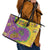 Mardi Gras Is In Our Soul Leather Tote Bag Glitter Style
