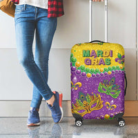 Mardi Gras Is In Our Soul Luggage Cover Glitter Style