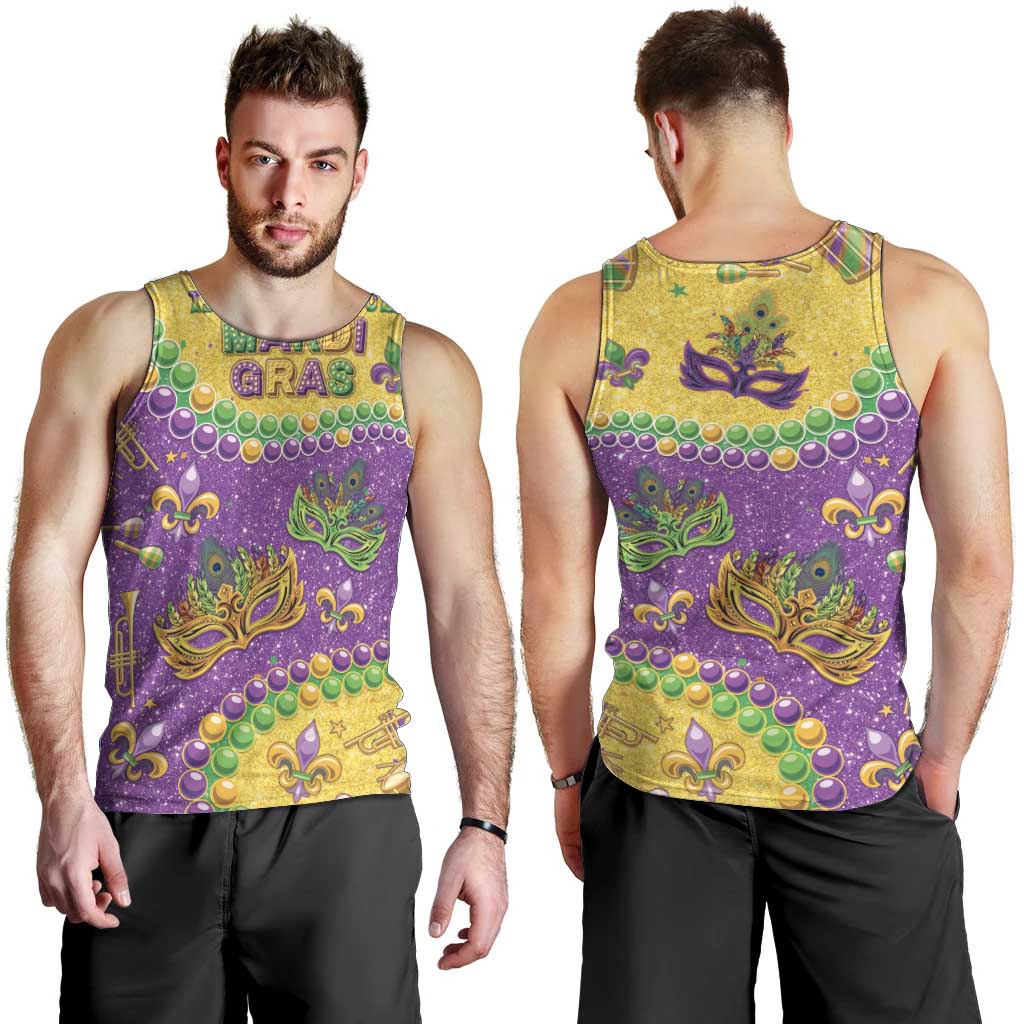 Mardi Gras Is In Our Soul Men Tank Top Glitter Style