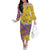 Mardi Gras Is In Our Soul Off The Shoulder Long Sleeve Dress Glitter Style