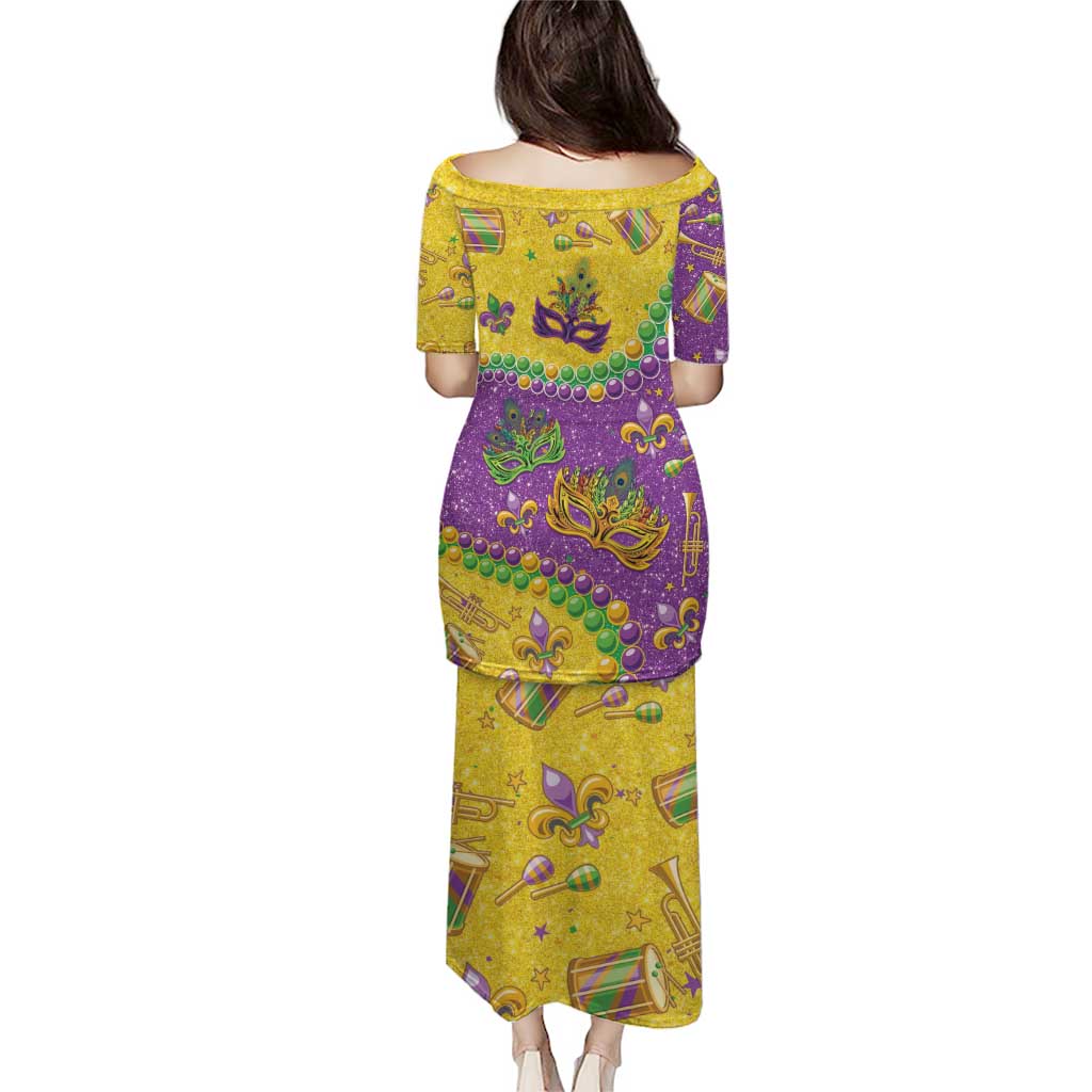 Mardi Gras Is In Our Soul Puletasi Glitter Style LT05 - Wonder Print Shop