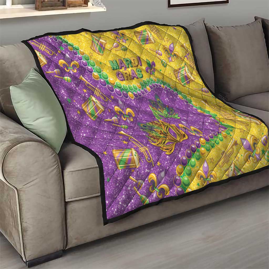 Mardi Gras Is In Our Soul Quilt Glitter Style LT05 - Wonder Print Shop