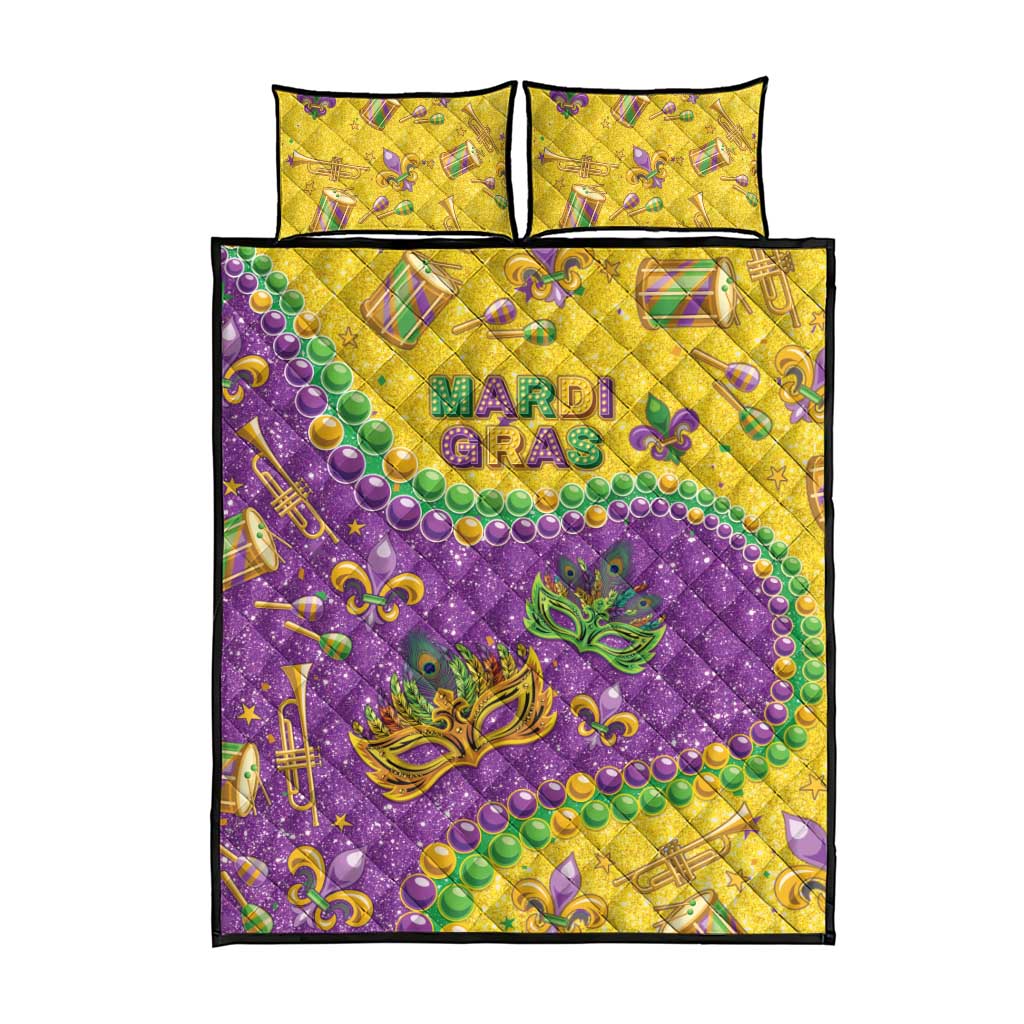 Mardi Gras Is In Our Soul Quilt Bed Set Glitter Style LT05 - Wonder Print Shop