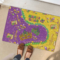 Mardi Gras Is In Our Soul Rubber Doormat Glitter Style LT05 - Wonder Print Shop