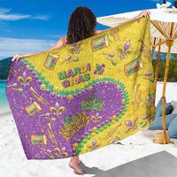 Mardi Gras Is In Our Soul Sarong Glitter Style LT05 - Wonder Print Shop