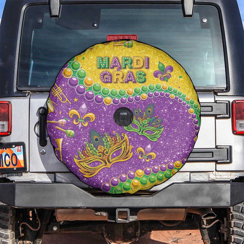 Mardi Gras Is In Our Soul Spare Tire Cover Glitter Style LT05 - Wonder Print Shop