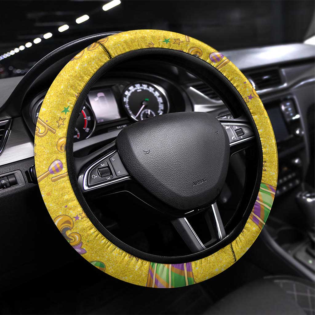 Mardi Gras Is In Our Soul Steering Wheel Cover Glitter Style LT05 - Wonder Print Shop