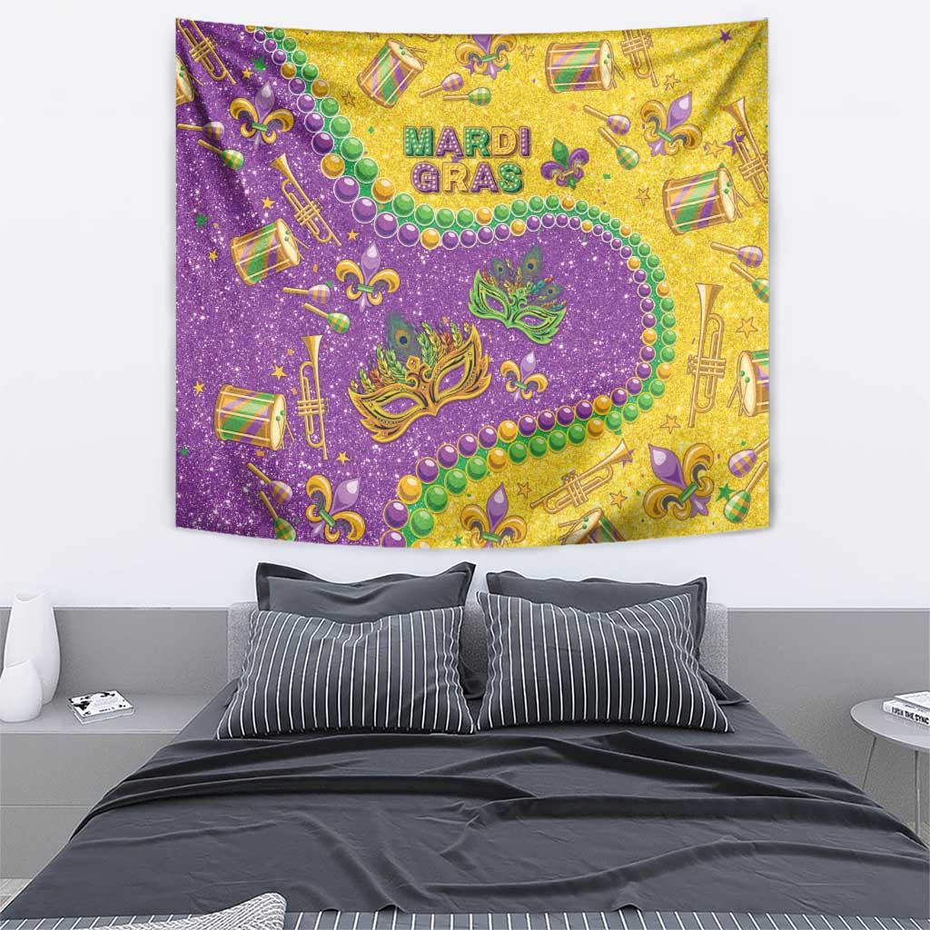 Mardi Gras Is In Our Soul Tapestry Glitter Style LT05 - Wonder Print Shop