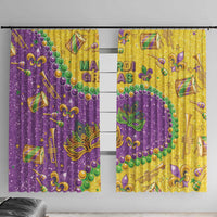 Mardi Gras Is In Our Soul Window Curtain Glitter Style LT05 - Wonder Print Shop