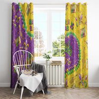 Mardi Gras Is In Our Soul Window Curtain Glitter Style LT05 - Wonder Print Shop