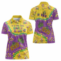 Mardi Gras Is In Our Soul Women Polo Shirt Glitter Style LT05 - Wonder Print Shop