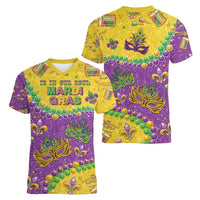 Mardi Gras Is In Our Soul Women V-Neck T-Shirt Glitter Style LT05 - Wonder Print Shop
